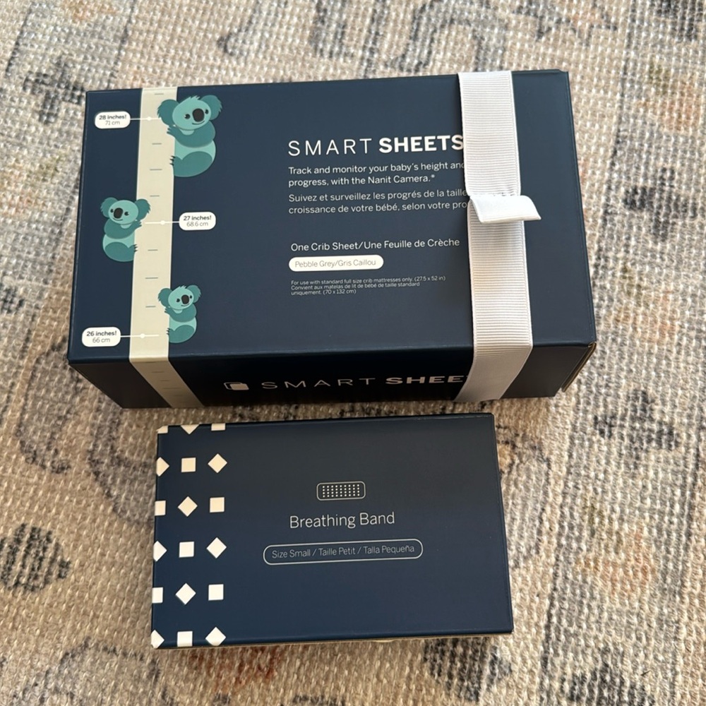 NWT Nanit smart sheets and breathing band size s